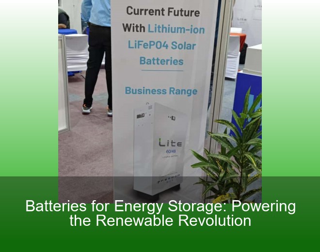 Batteries for Energy Storage: Powering the Renewable Revolution
